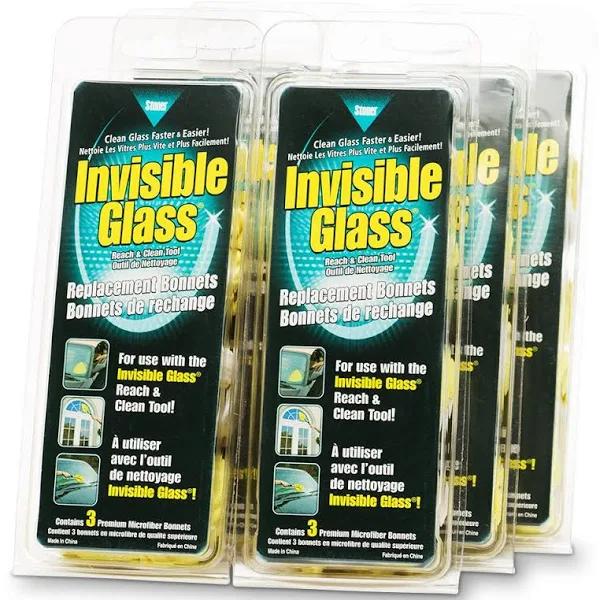 Invisible Glass 6 Pack 95183-6PK Reach and Clean Tool Replacement Bonnets (3-Pack) -Case of 6, 6 Pack