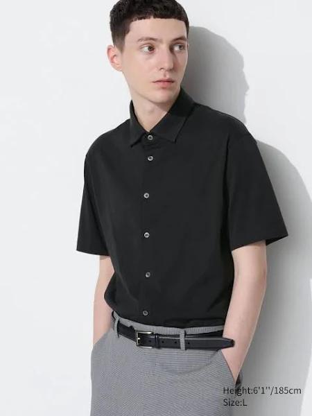 Uniqlo Airism Cotton Polo Shirt - Black Size XL