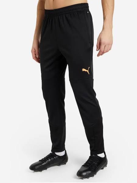 Puma Mens Individualfinal Training Track Pants Black/Orange M