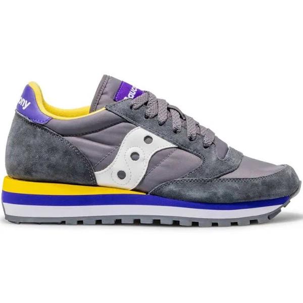 Saucony Originals Jazz Triple Shoes Grey Blue Yellow Women - 38