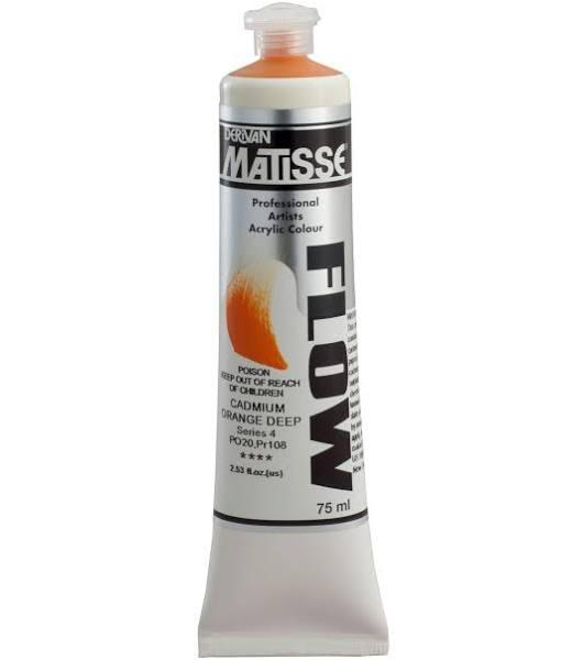 Matisse Flow Acrylic 75ml S4 - Cadmium Orange Deep