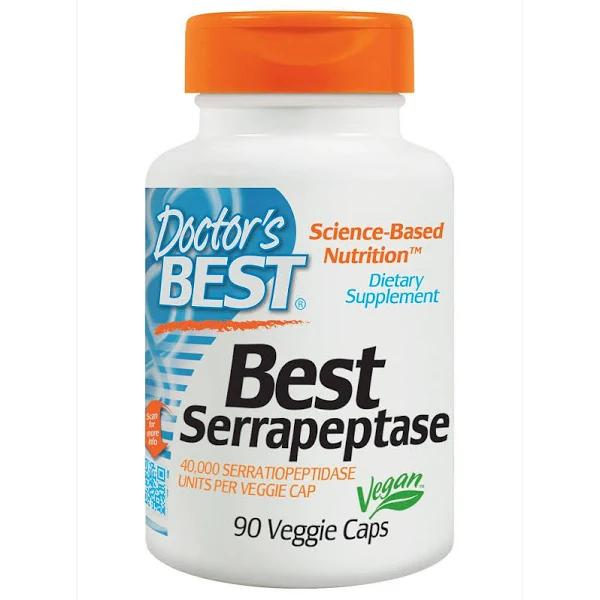 Doctor's Best Serrapeptase 90 Capsules