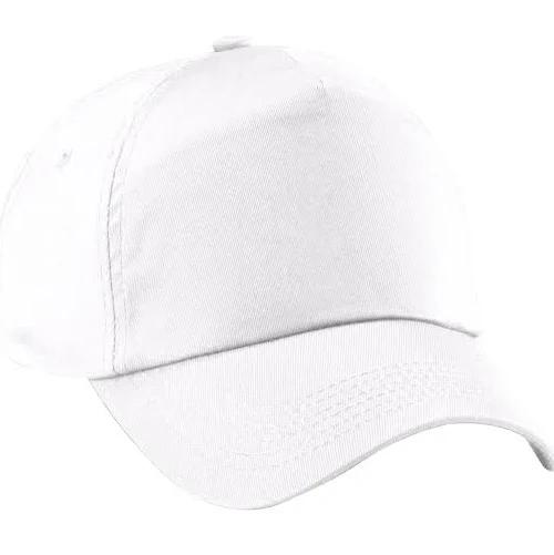 Beechfield Plain Unisex Junior Original 5 Panel Baseball Cap White Schoolwear