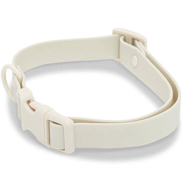 Juni Water Resistant Dog Collar in Taupe Size Small