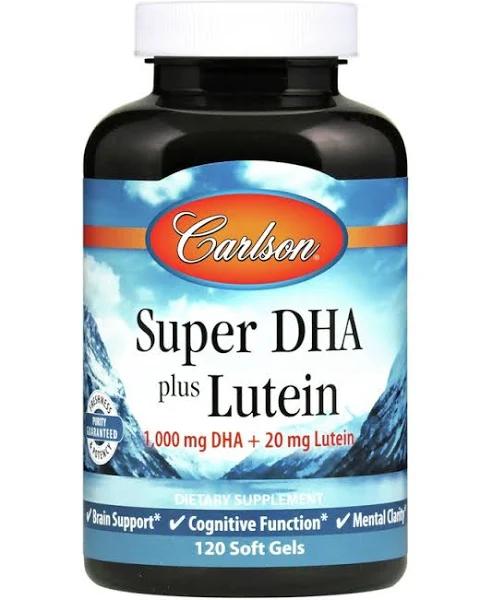 Carlson Labs Super DHA Plus Lutein 120 Softgels