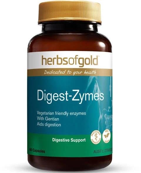 Herbs of Gold - Digest-Zymes - 60 Capsules