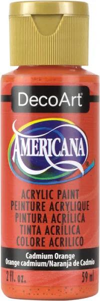 Deco Art Americana Acrylic Paint 2oz-Cadmium Orange - Transparent