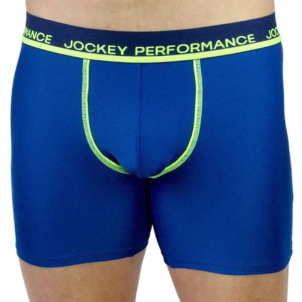 Jockey Performance Dry Impact Midway Trunk MZ7C1A Blue Livewire