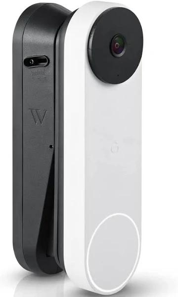 Wasserstein Vertical Adjustable Mount For Google Nest Doorbell (Battery) - Made For Google Nest