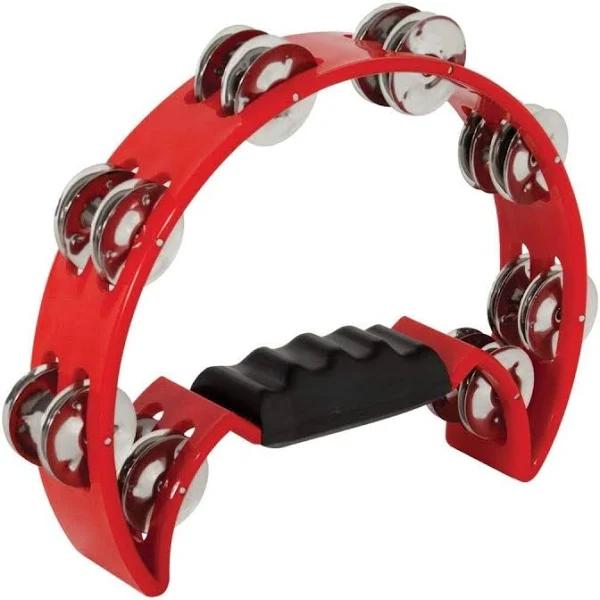 Mano Percussion TMP11R Half Moon Tambourine - Red