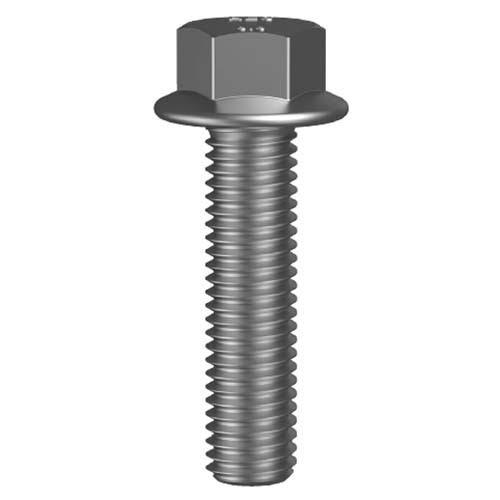 M10 x 30mm Hex Flanged Serrated Bolt Class 8.8 Zinc Plated Pack of 100