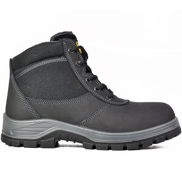 Blacksmith Men's Mortar Zip Side Work Boots - Black - Size 9