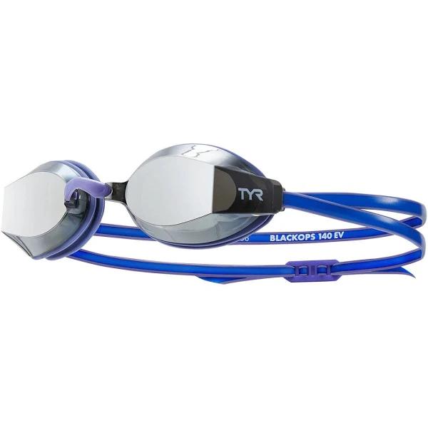 TYR Youth Black Ops 140 EV Mirrored Racing Goggles 787 Silver/Purple/Purple