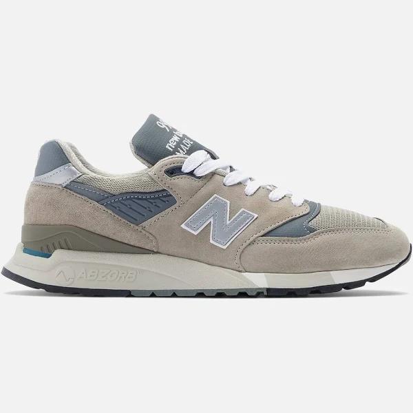 New Balance 998 Made in USA - Grey/Silver - Size 5 - Grey/Silver