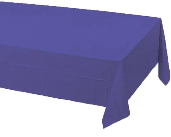 Purple Tablecover Tissue & Plastic Back 137cm x 274cm