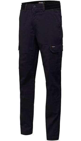 KingGee Workwear - Rib Comfort Waist Pant - Black - 87R