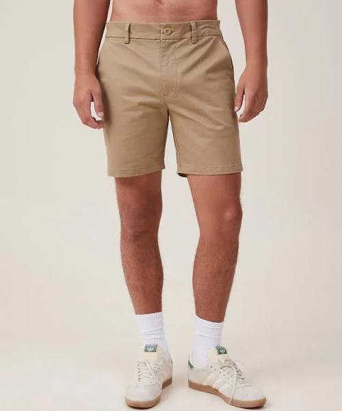 Cotton On - Men's Neutrals Shorts - Straight Chino Short Beige - Size One Size, 34 at The Iconic