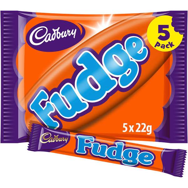 Cadbury Fudge 5 Bars, 110g