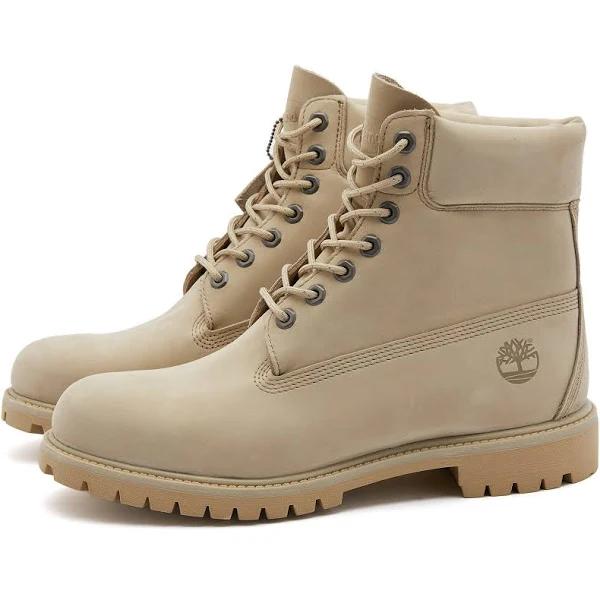 Timberland Men's Premium 6" Waterproof Boot in Light Brown Nubuck, Size UK 6 | End Clothing