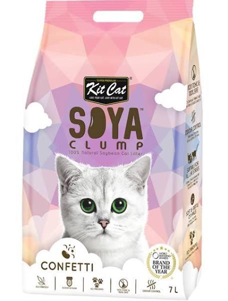 Kit Cat Soya Clumping Cat Litter Confetti 7L