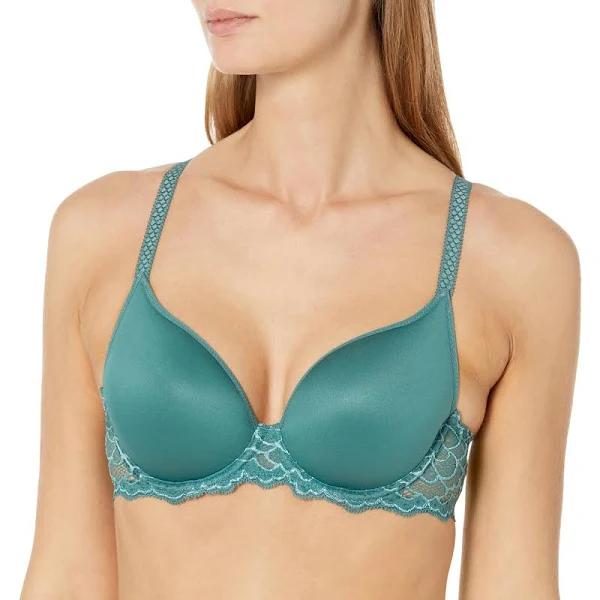 Caresse 3D Plunge Contour Bra - Boreal Green - 100e