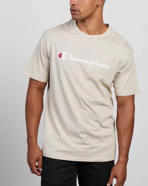 Champion Script Short Sleeve Tee XL / Beige