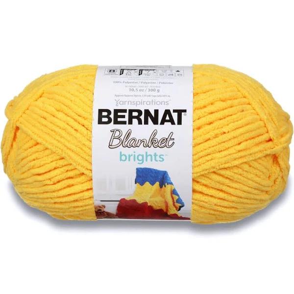 Bernat Blanket Brights Big Ball Yarn School Bus Yellow