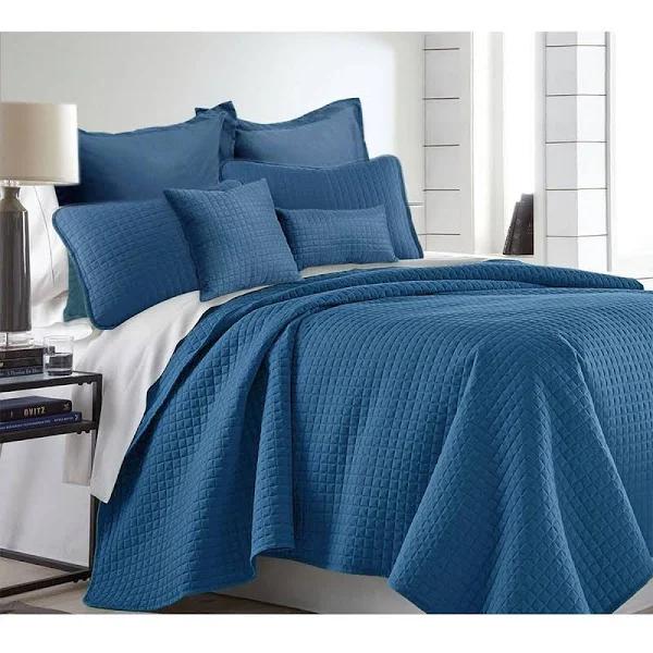 Ramesses 7 Piece Premium Hotel Collection Comforter Set Denim Queen