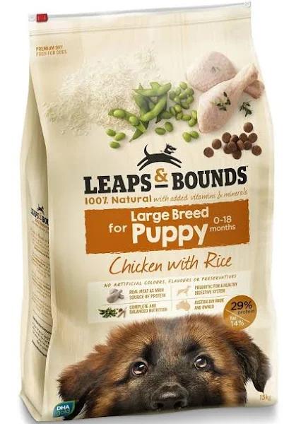 Leaps & Bounds Chicken Large Breed Puppy Food 15kg