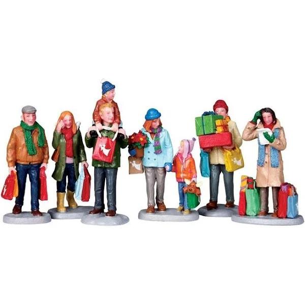 Lemax Village Collection Holiday Shoppers Set of 6 #92683