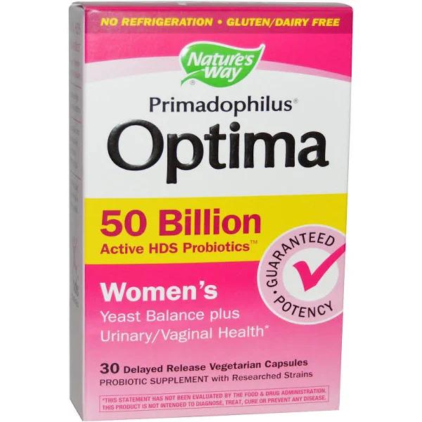 Nature's Way Primadophilus Optima Women's 50 Billion - 30 Vegetarian Capsules