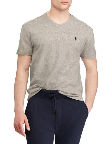 Polo Ralph Lauren Classic Fit V-Neck T-Shirt in Grey XS