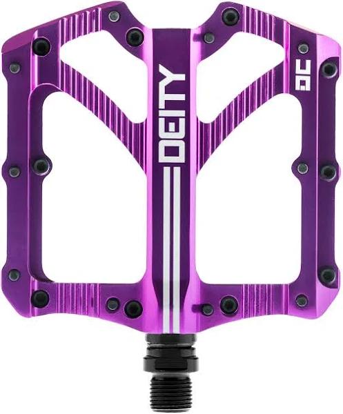 Deity Bladerunner Alloy Flat Pedals - Purple