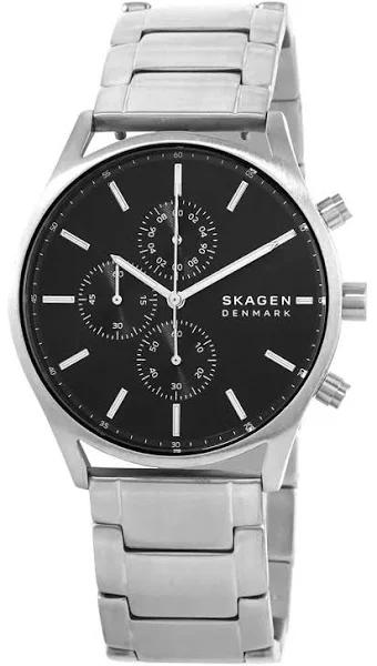 Skagen Holst Chronograph Black Dial Quartz SKW6609 Men's Watch