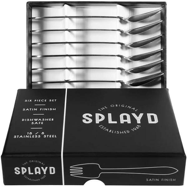 Splayd Black Label Stainless Steel Satin Mini Set of 6