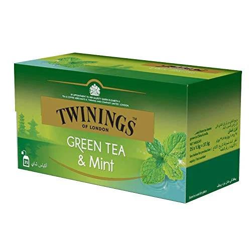 Twinings Green Tea & Mint - 25 Tea Bags, 37 G