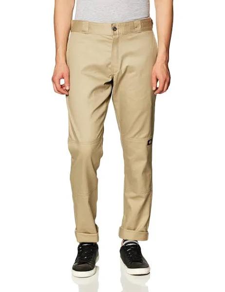 Dickies wp811 Flex Skinny Straight Fit Double Knee Work Pants - Desert Sand, 36