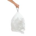 simplehuman Code G 30L Custom Fit Bin Liners, White, CW0166