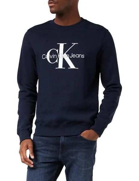 Calvin Klein Jeans Monogram Sweatshirt Blue 2XL Man