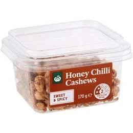 Woolworths Snack Pot Honey Chilli Cashews 200g