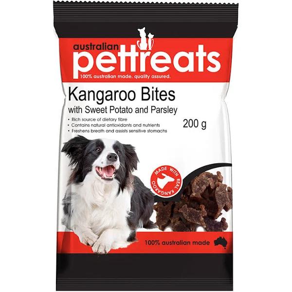 Kangaroo Bites With Sweet Potato & Parsley Dog Treats - 200g