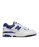 New Balance White & Blue 550 Sneakers