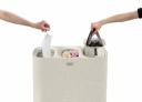 Joseph Joseph Tota Trio 90 Litre Laundry Separation Basket Ecru