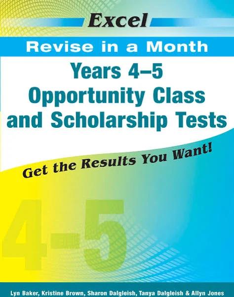 Excel Revise in A Month Opportunity Class and Scholarship Tests Years 4-5