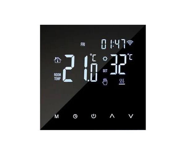 Wifi Smart Heating Thermostat Digital Temperature Controller Mobile Phone App Control Touchscreen LCD Display Week Programmable Electric Heating