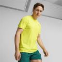 Run Favourite Men's Heather Running T-Shirt in Yellow Burst Heather, Size 2XL, Polyester by Puma