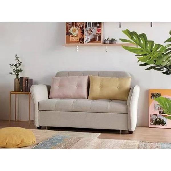 Two-Seater Sofa Bed - Beige - AfterPay & zipPay Available