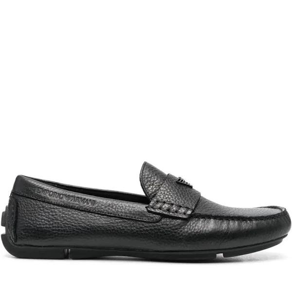 Emporio Armani Black Driving Loafers