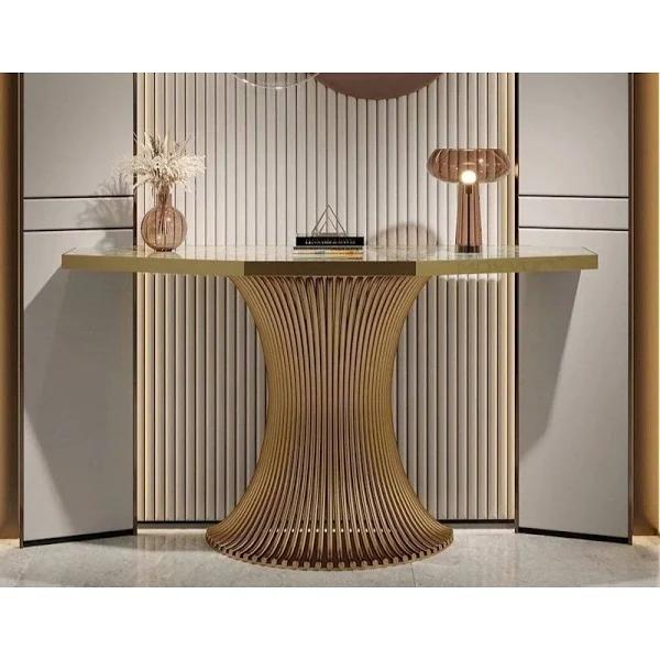 Horizon Marble Gold Console Table in Australia | Marco Furniture