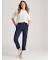 Rockmans Full Length Military Button Ponte Pants - Size 10 - Womens - Navy ONL